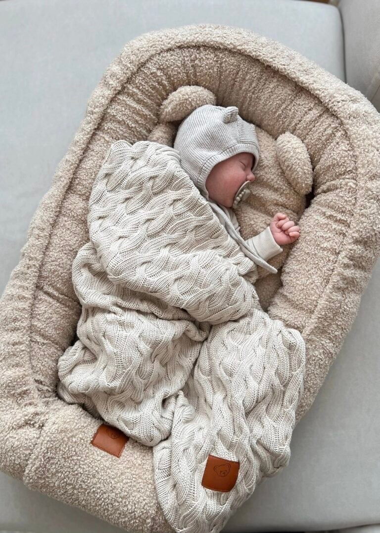 Babynest und Kissen Boucle Beige Hauptbild