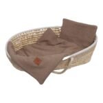 Set Babydecke und Kissen Boucle Biscuit