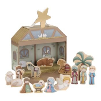 Little Dutch Krippe für Kinder mit Holzfiguren im Koffer - Weihnachten Hauptbild