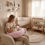 Stillkissen Halbmond|Minky| Rosa Zusatzbild-1