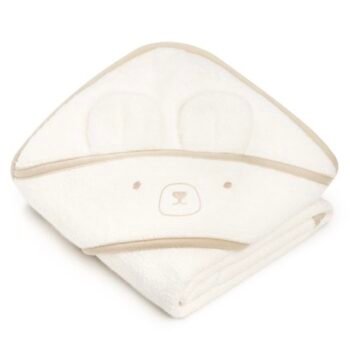 Soft bamboo baby towel with hood and ears from the MY MEMI bath collection