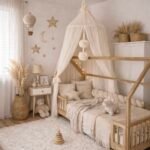 Baldachin Tüll Champagne Hauptbild