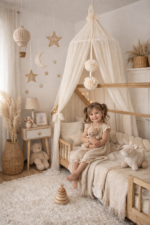 Baldachin Tüll Champagne Zusatzbild-1