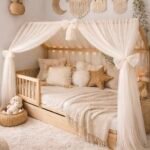 Betthimmel-Baldachin Tüll für Hausbett-Champagne Hauptbild
