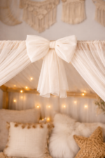 Betthimmel-Baldachin Tüll für Hausbett-Champagne Zusatzbild-1