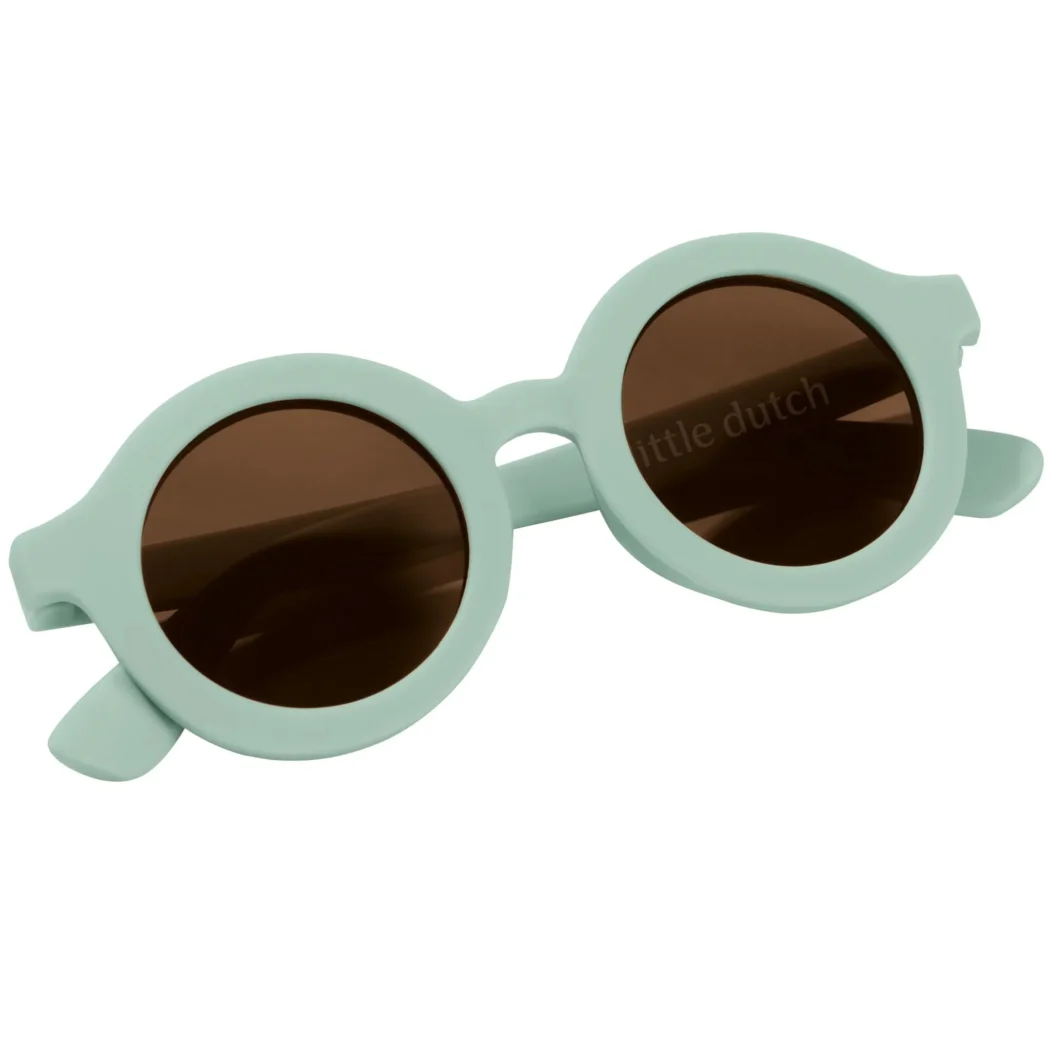 Lunettes de soleil rondes pour enfants, vert d'eau (image principale)