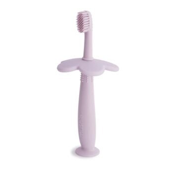 Brosse à dents d'entraînement Mushie Lilas souple Image principale