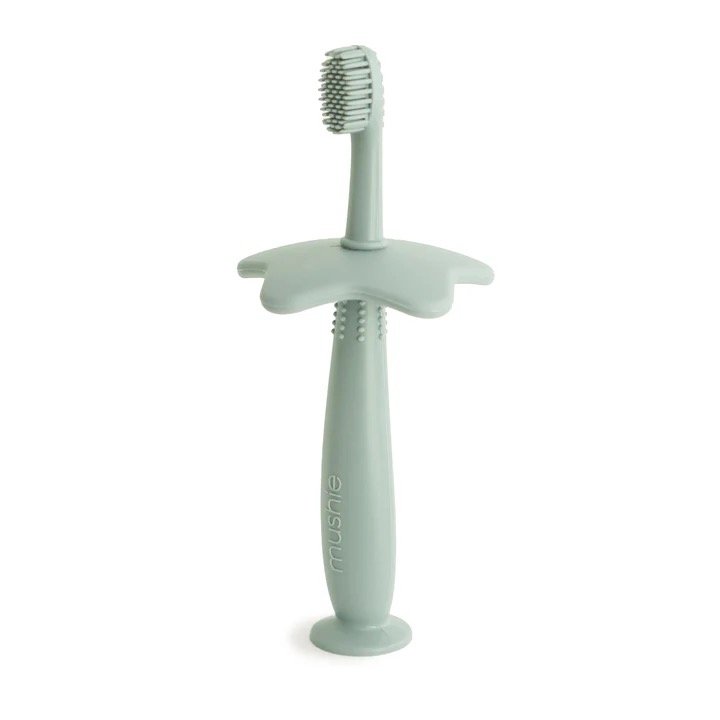 Mushie Training Zahnbürste Cambridge Blue Hauptbild