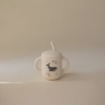 Mushie Trinklernbecher mit Strohhalm Whales – Bild 2