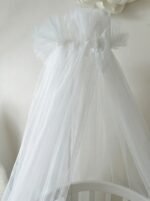 Baldacchino in tulle bianco per letto (immagine aggiuntiva 1)