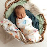 Beach Fun Organic Jersey Wrap & Beanie Set - Image 3