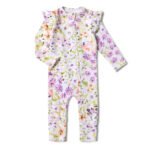 Isla Organic Snuggle Sleepsuit Zip Footie with Frill – Bild 2