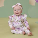 Isla Organic Snuggle Sleepsuit Zip Footie with Frill