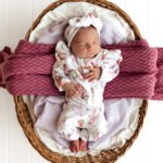 Mermaid Organic Snuggle Sleepsuit Zip Footie with Frill