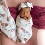 Mermaid Organic Jersey Wrap & Topknot Set