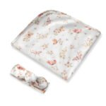 Butterfly Organic Jersey Wrap & Topknot Set - Image 2