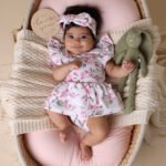 Cherry Blossom Kurzarm Organic Kleid