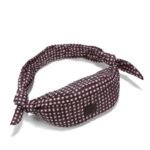 Bauchtasche aus Nylon BURGUNDY VICHY
