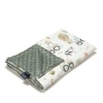 Leichte Decke Minky ABC FARM - M - 80 x 100 cm