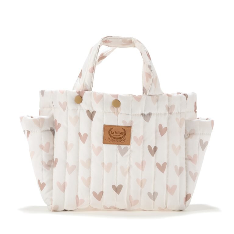 Kinderwagen-Organizer Nylon HEARTBEAT BEIGE_Hauptbild