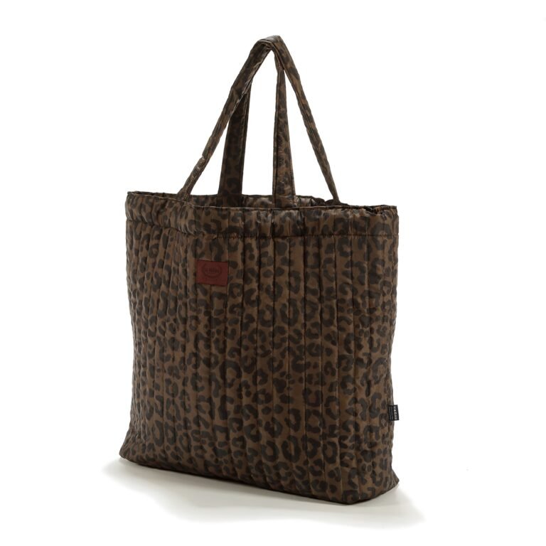 Shopper Tasche gesteppt LEOPARD CHOCO - L_Hauptbild