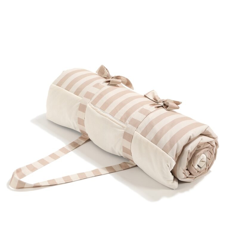 Picknickdecke STRIPES BEIGE - XL - 145 x 170 cm_Hauptbild