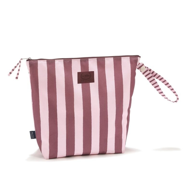 Wasserdichter Kulturbeutel STRIPES PINK - XL_Hauptbild