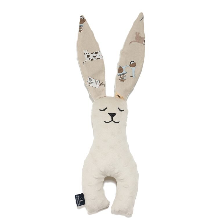 Sensorik Nuscheli Hase Minky PIERRE THE DOG_Hauptbild