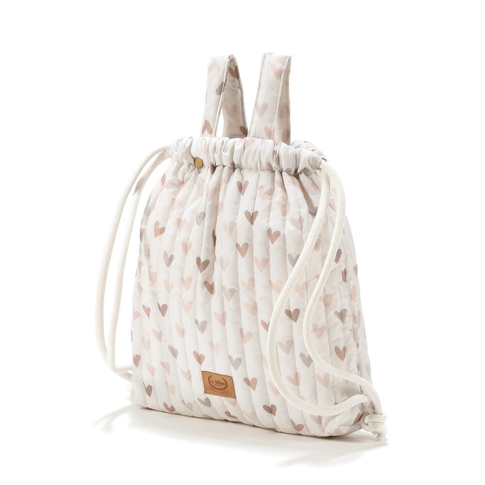 Sac à dos poussette en nylon HEARTBEAT BEIGE_Image principale