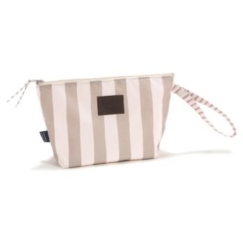Waterproof toiletry bag STRIPES BEIGE - M_Main image