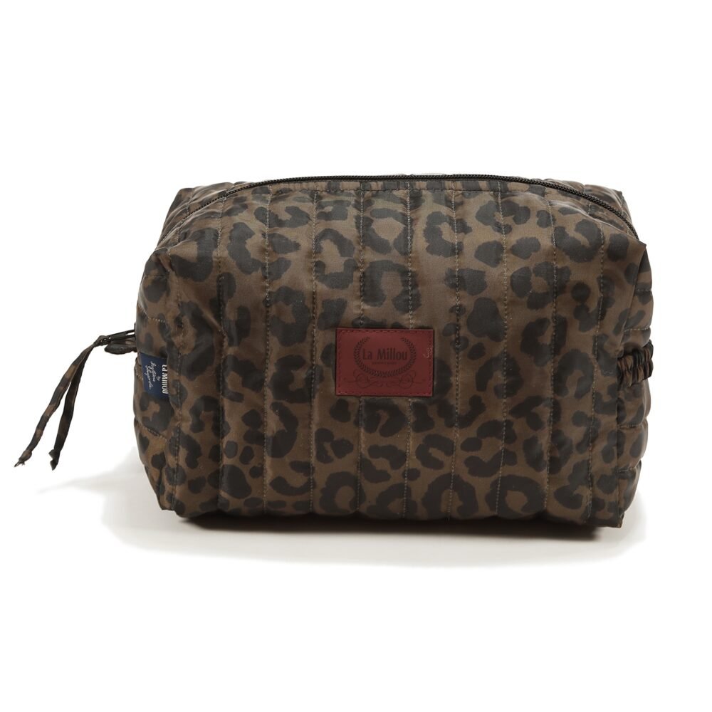 Borsa cosmetica in nylon LEOPARD CHOCO_Immagine principale
