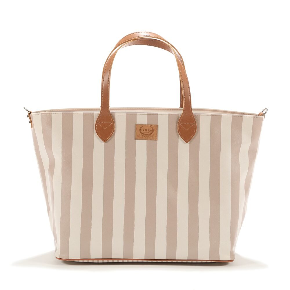 Borsa Feeria STRIPES BEIGE - L_Immagine principale