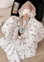 Autoschaledecke Velours Little Flowers - immagine 3