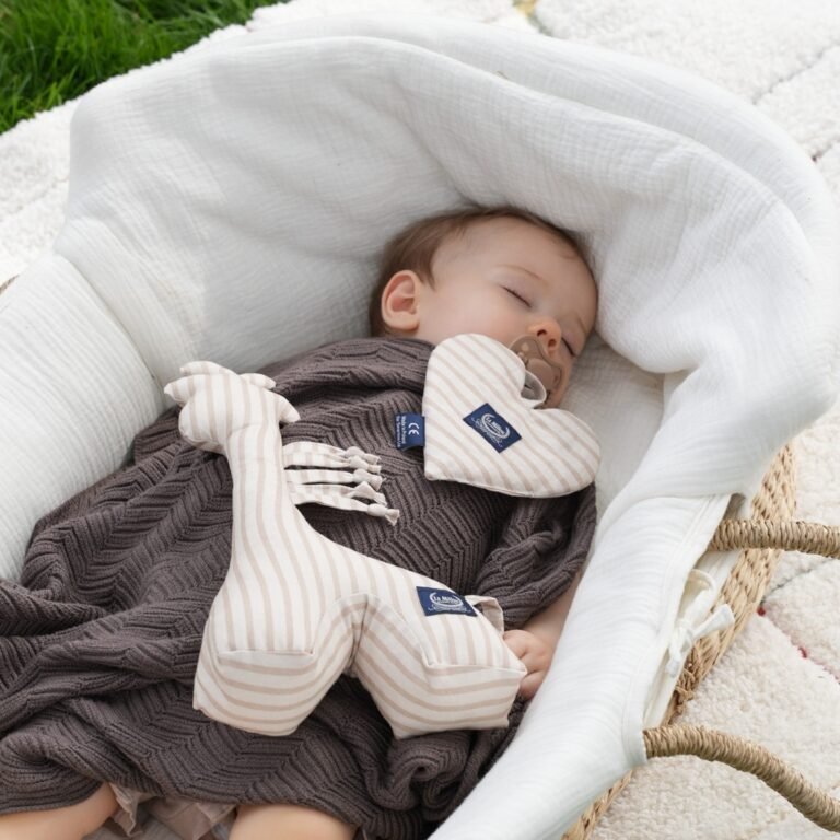 Giraffe Rattle Baumwolle STRIPES BEIGE Zusatzbild 1