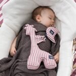 Giraffe Rattle Baumwolle STRIPES PINK Zusatzbild 1