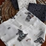 Mulltücher 4er Set aus Premium Musselin French Bulldog – Bild 2