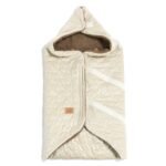 Einschlagdecke Babyschale Teddybär LATTE - immagine 2