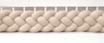 Bettschlange 4-Strang aus Velours – 200 cm geflochten – Beige – Bild 2