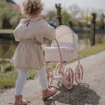 Puppen Buggy aus Metall vintage Zusatzbild 2
