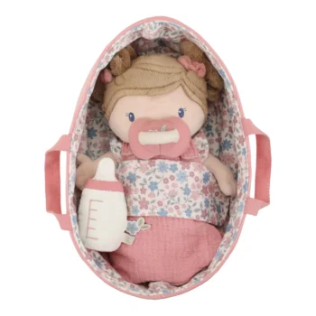 Baby doll in basket Pink GRS Main image