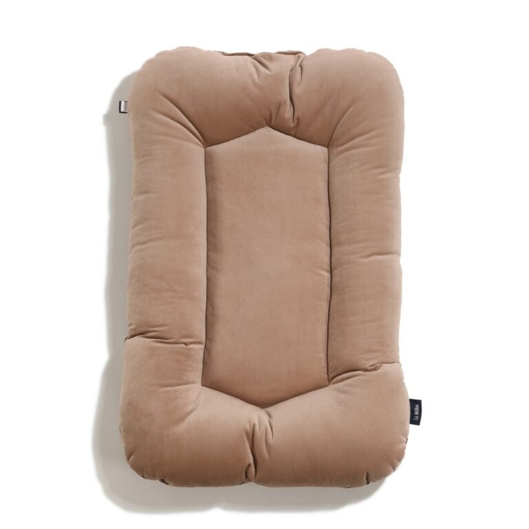 Nido per neonati in velluto di cotone a righe marroni - 50 x 86 cm Immagine aggiuntiva 1