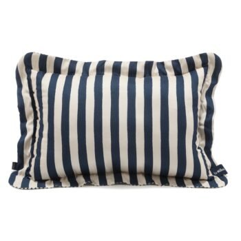 Cuscino in bambù a righe blu navy - XL - 50 x 70 cm Immagine principale