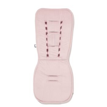 Doublure de poussette en velours de coton à rayures multicolores roses (image supplémentaire 1)