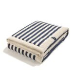 Warme Decke Velvet STRIPES NAVY - XL - 140 x 200 cm Hauptbild