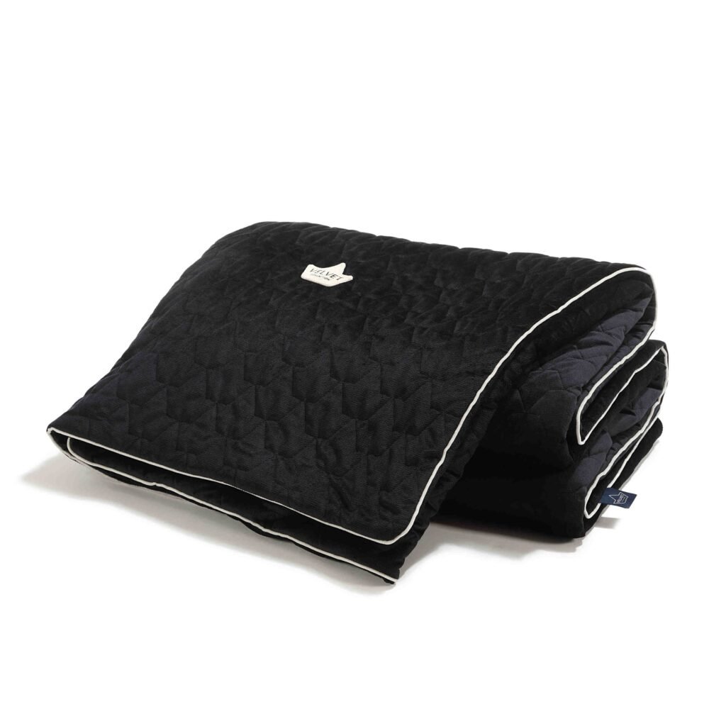 Warme Decke Velvet Pure BLACK - XL - 160 x 200 cm Hauptbild