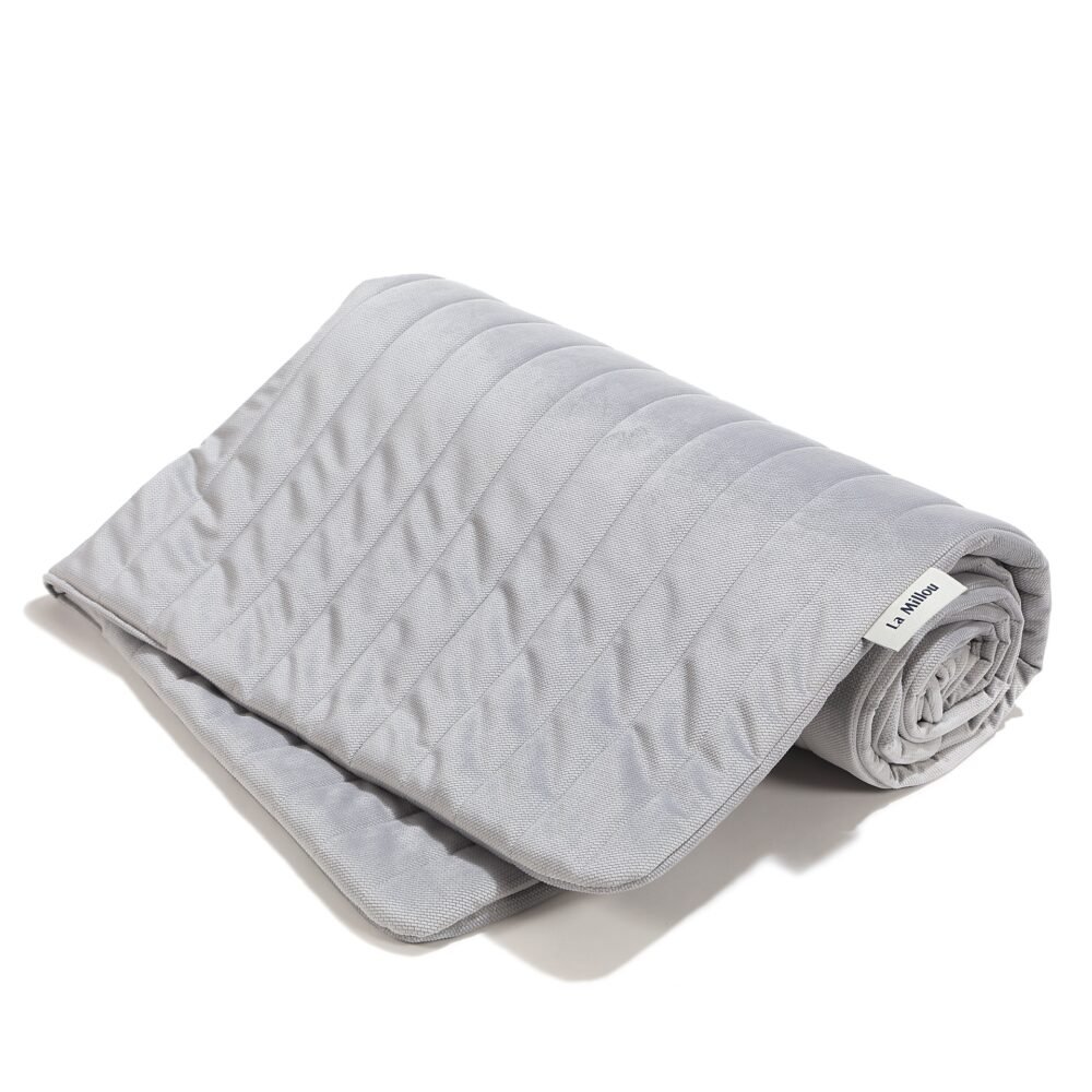 Warm blanket Velvet Pure DARK GREY - L - 110 x 140 cm Main image