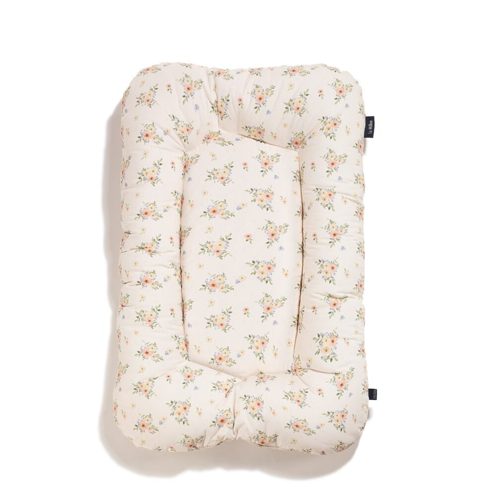 Nid pour bébé en velours de coton JARDIN ANGLAIS - 50 x 86 cm Image principale