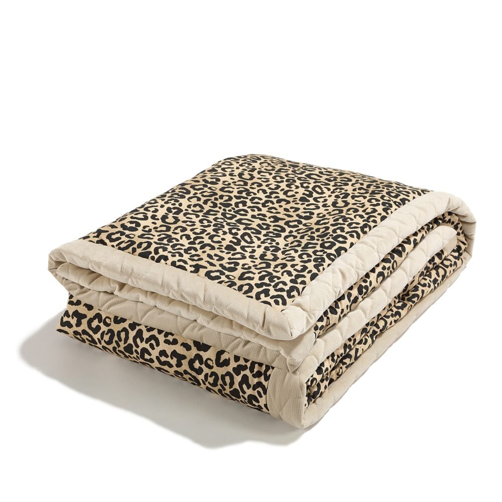 Warm Velvet Blanket LEOPARD CREAM - XL - 140 x 200 cm Main Image