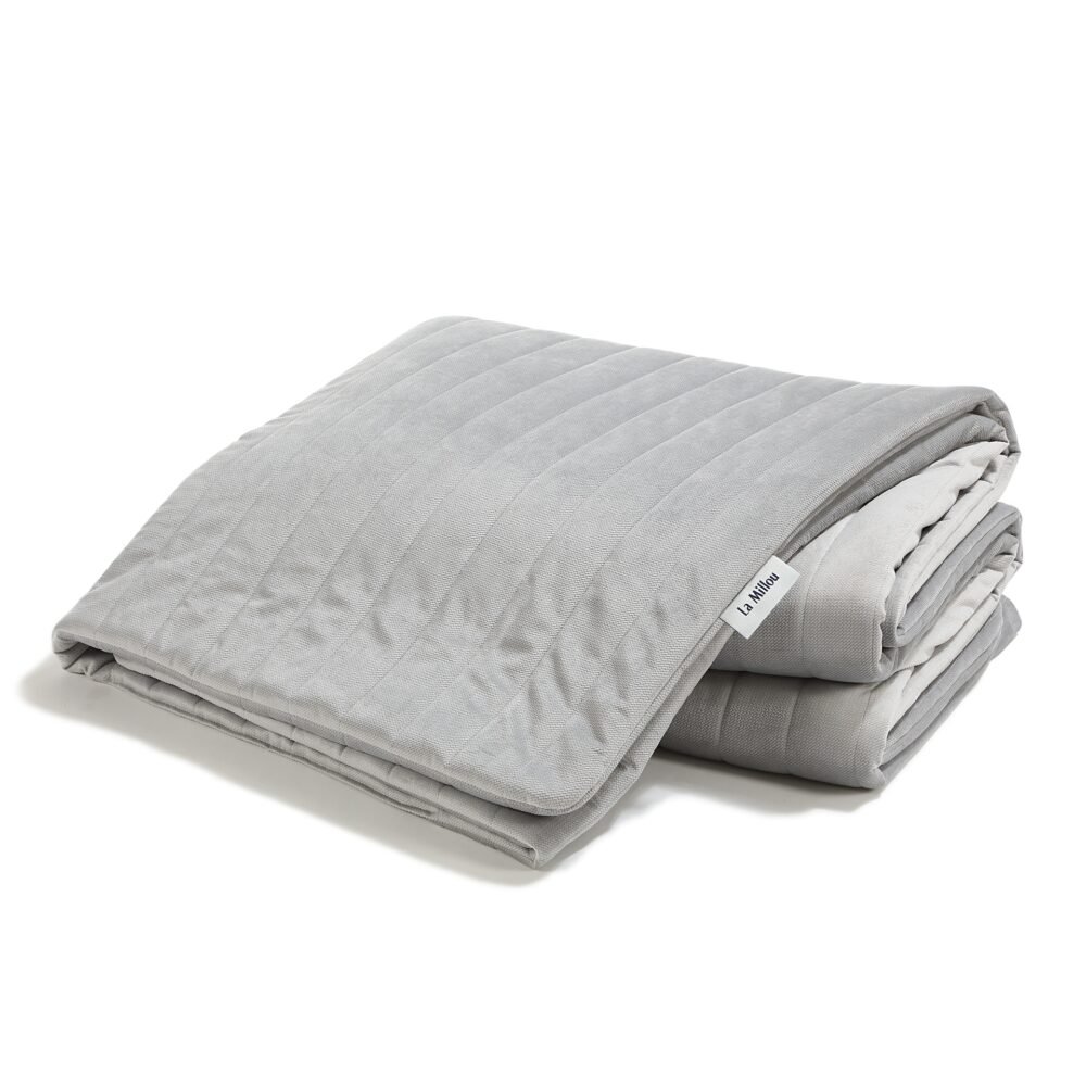 Coperta in velluto caldo color grigio scuro - XL - 160 x 200 cm Immagine principale