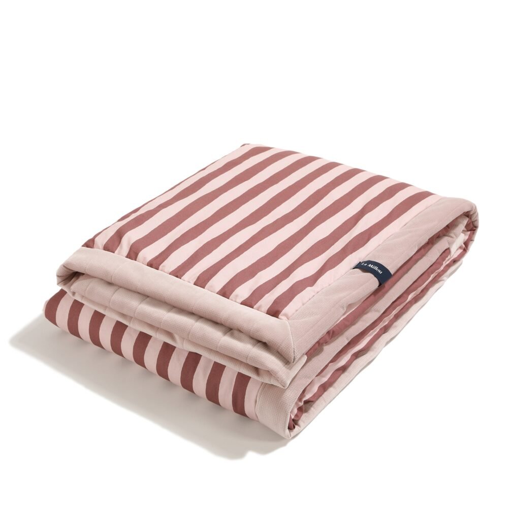 Warm Velvet Stripes Pink Blanket - XL - 140 x 200 cm Main Image